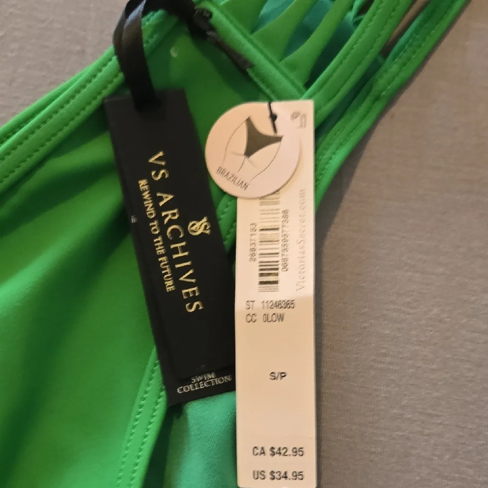 Victoria's Secret Green Strappy Bikini Set - Picture 4 of 5